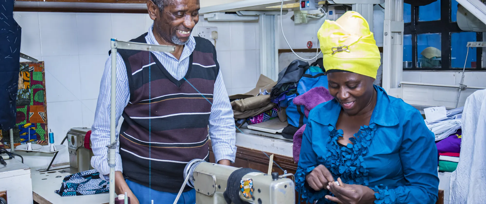 Refugee tailor from Democratic Republic of Congo
