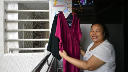 A domestic worker in Thailand