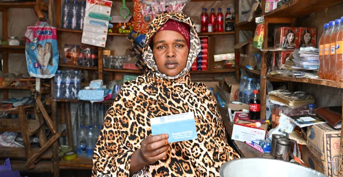Layla Abdi, a Somalian refugee in Ethiopia, one of the first users of Aisha product.